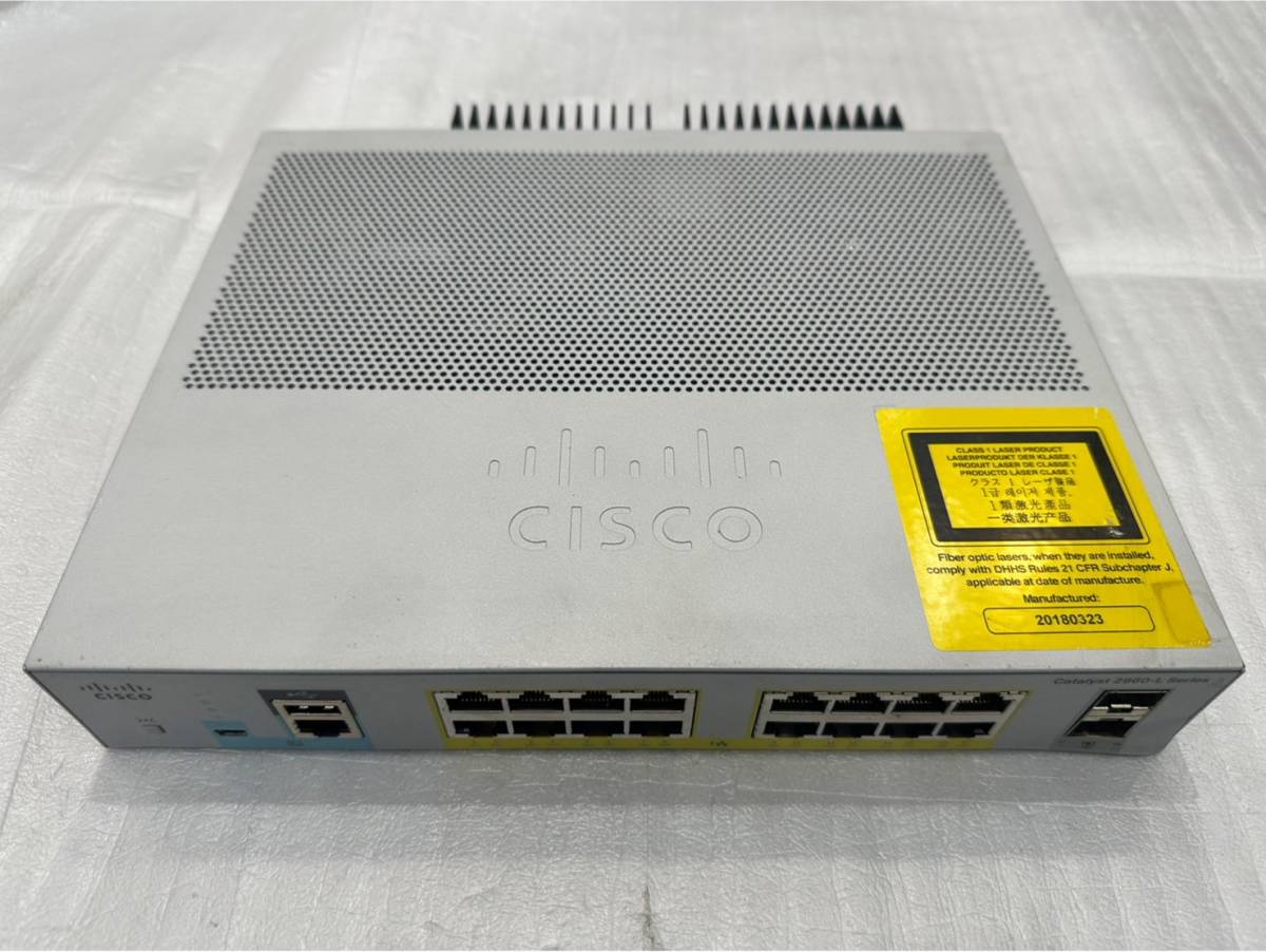 限定セール，爆買い Cisco Catalyst 2960-L Series WS-C2960L-16PS-LL 起動確認 #33(ルーター)｜売買されたオークション情報、yahooの商品情報をアーカイブ公開 - オークファン ルーター