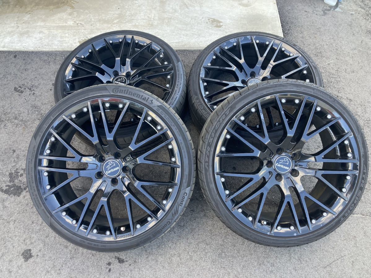 ☆カールソン 21インチ ９J ET40 アルミホイール サマータイヤ付き 4本セット　