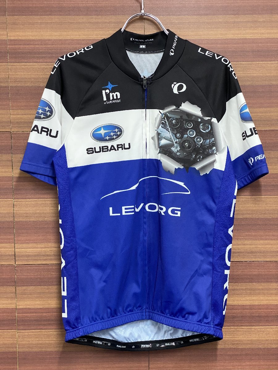 HF845 パールイズミ PEARL iZUMi 半袖 サイクルジャージ 黒 白 青 L SUBARU LEVORG