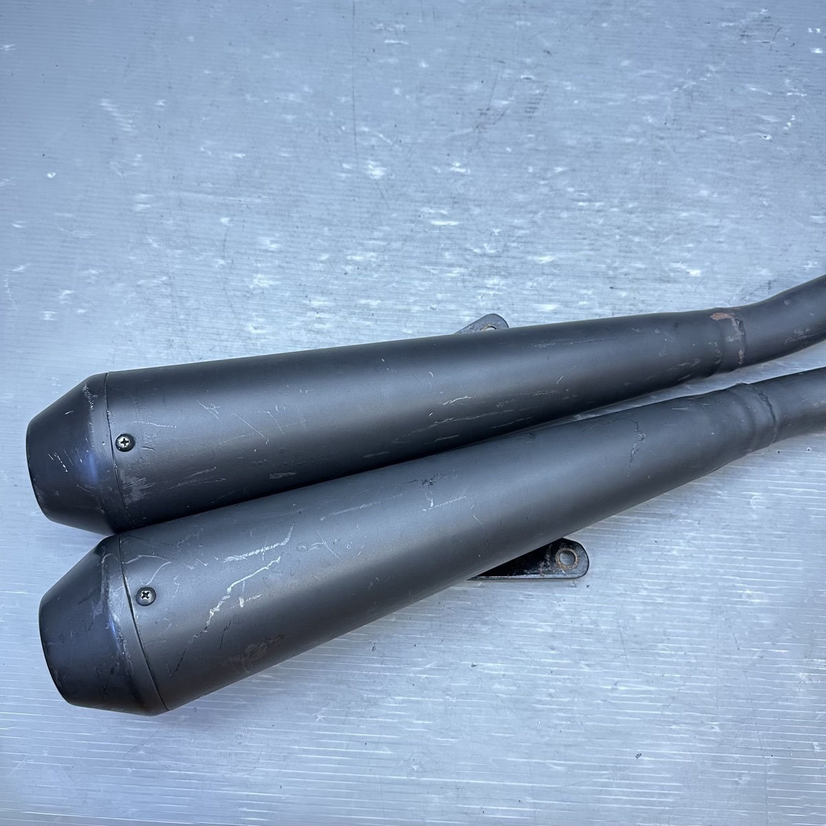 カワサキ W650/400 社外 フルエキ マフラー サイレンサー オーバル 