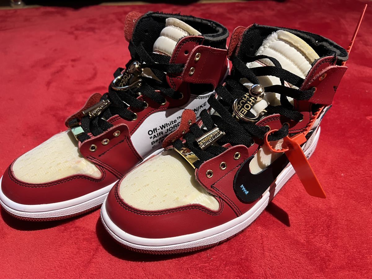 NIKE AIR JORDAN 1 カスタムスニーカー off-white Chicago 28cm(28.0cm