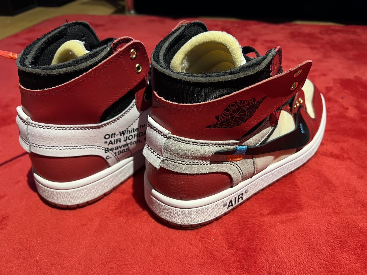 NIKE AIR JORDAN 1 カスタムスニーカー off-white Chicago 28cm(28.0cm 