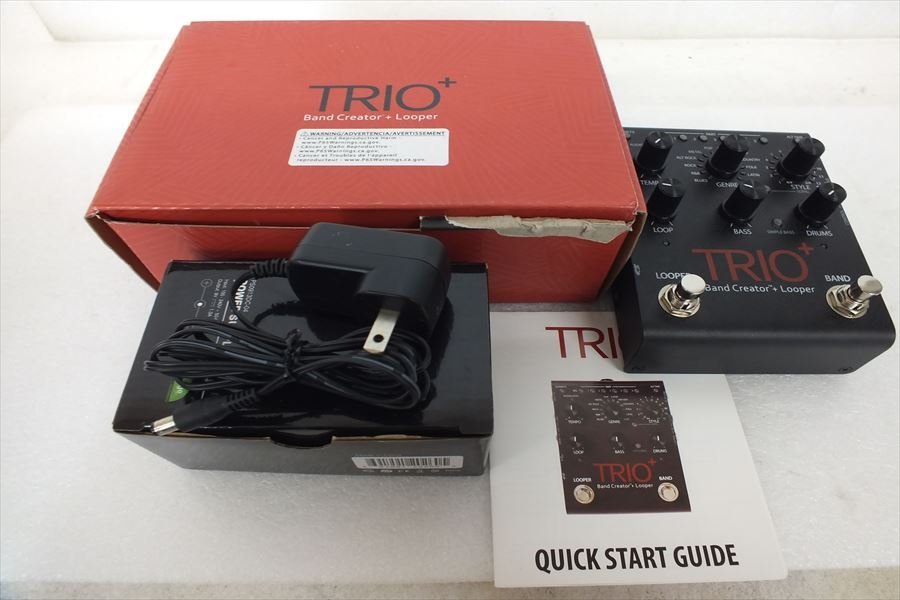 ■ DigiTech TRIO + エフェクター 取扱説明書有 元箱付き 中古 現状品 231002k6316