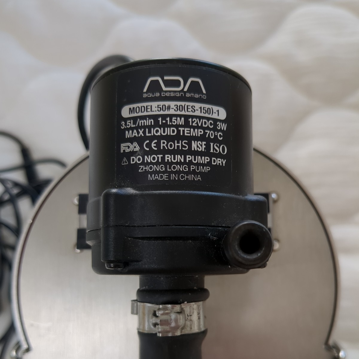 ES-150 ADA Ver.2 スーパージェットフィルターVer.2用新型ポンプ＋天板