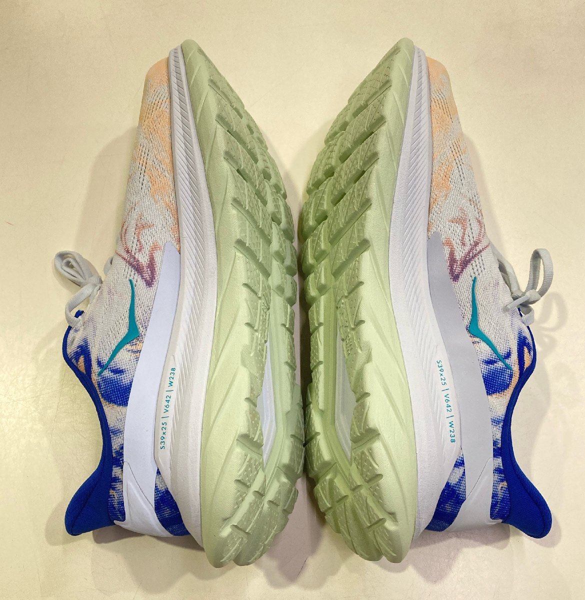 HOKA ONEONE ホカ オネオネ 1113528 TGT F27221D MACH 4 マッハ 4 ランニングシューズ スニーカー 27cm ブルー・グリーン系