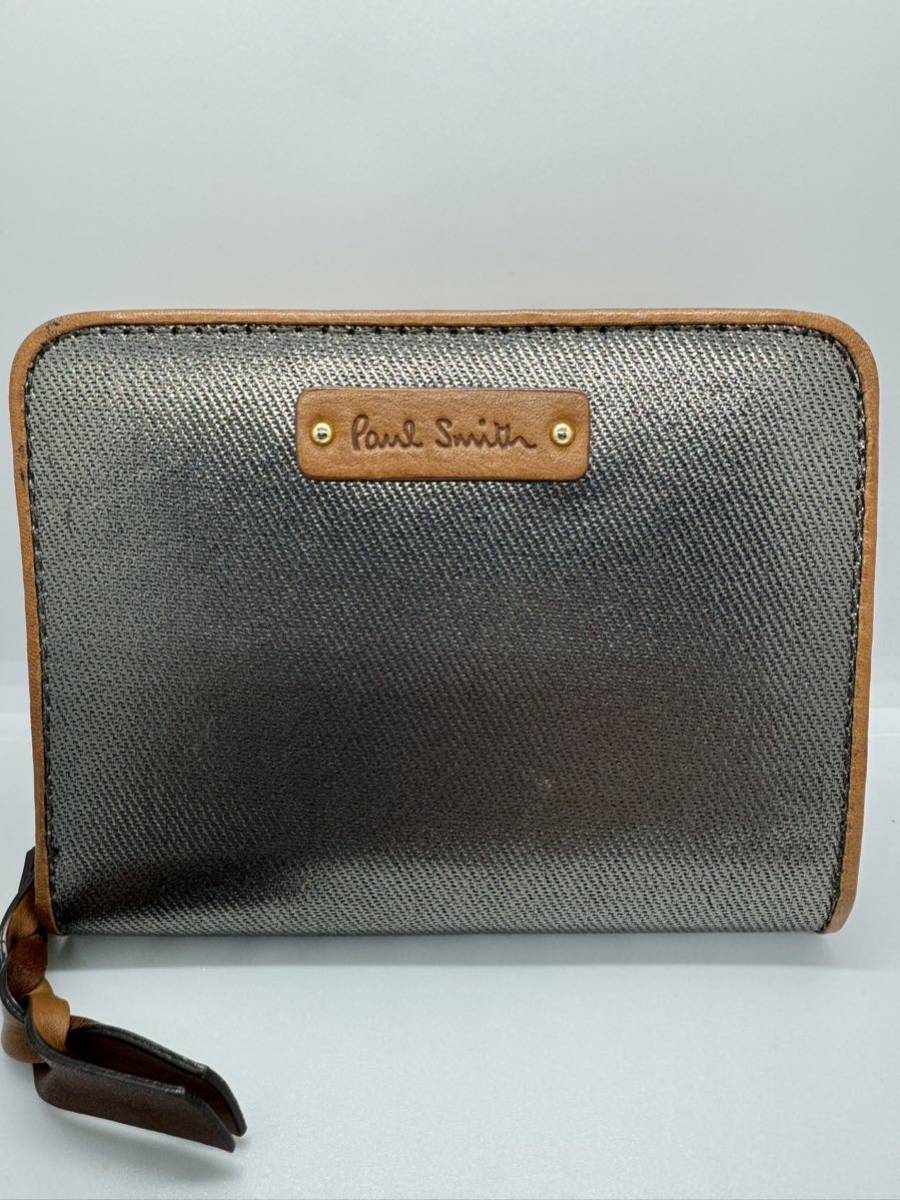 ポールスミス　財布　二つ折り　ラウンドファスナー Paulsmith