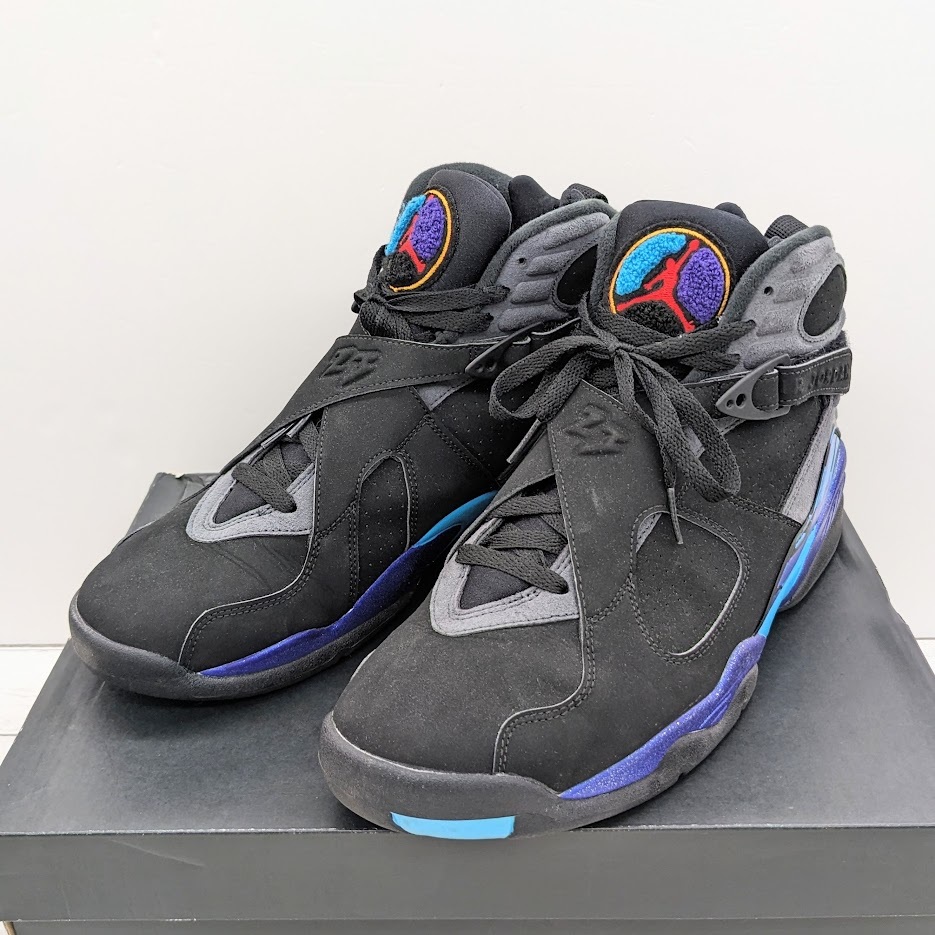 ∀ 美品 NIKE AIR JORDAN 8 RETRO AQUA 305381-025 ナイキ エア 