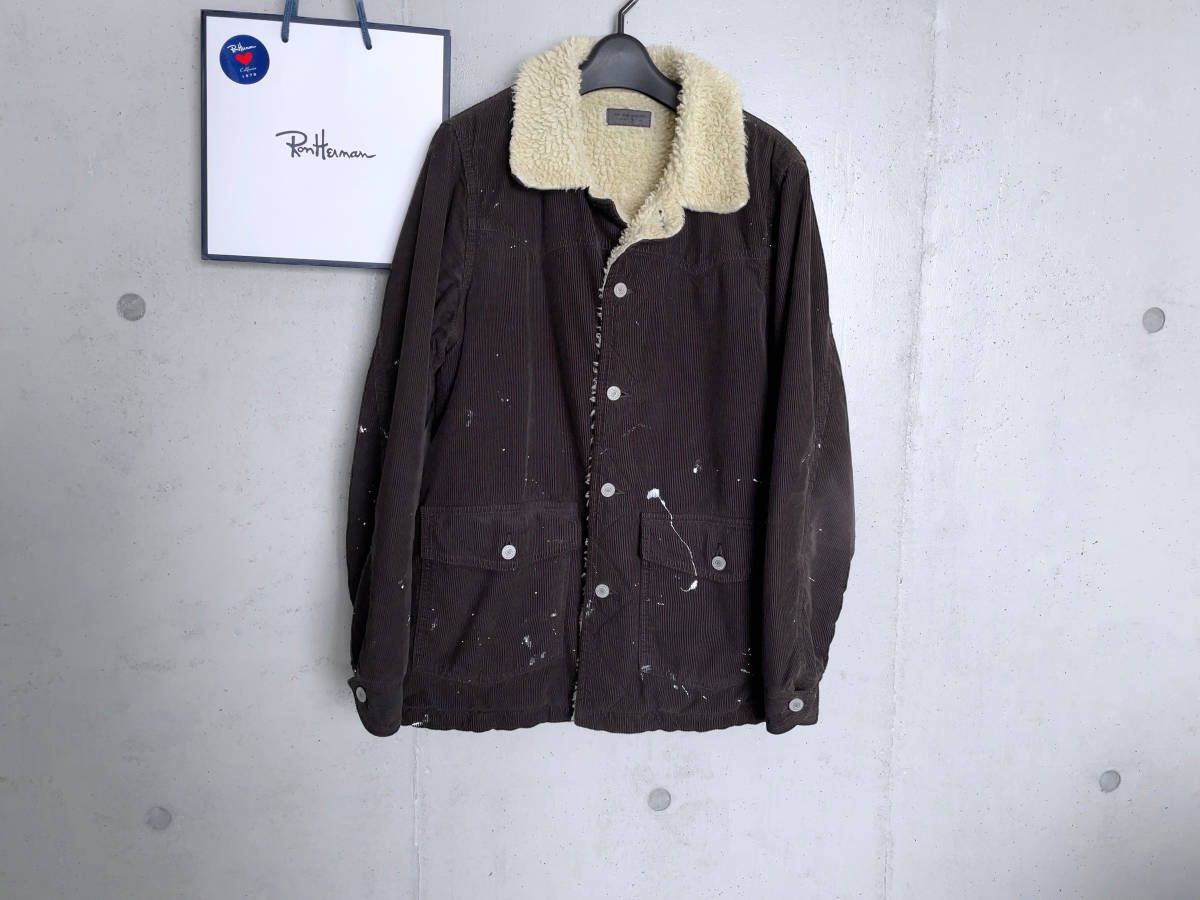 Ron Herman denim ペイント加工 コーデュロイボアジャケット Ron