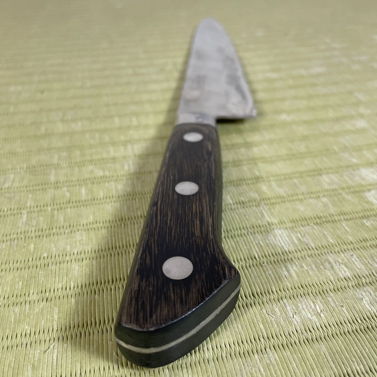 △送料無料 △登録 霞乃 墨流し牛刀 刃長さ約21cm 中古品