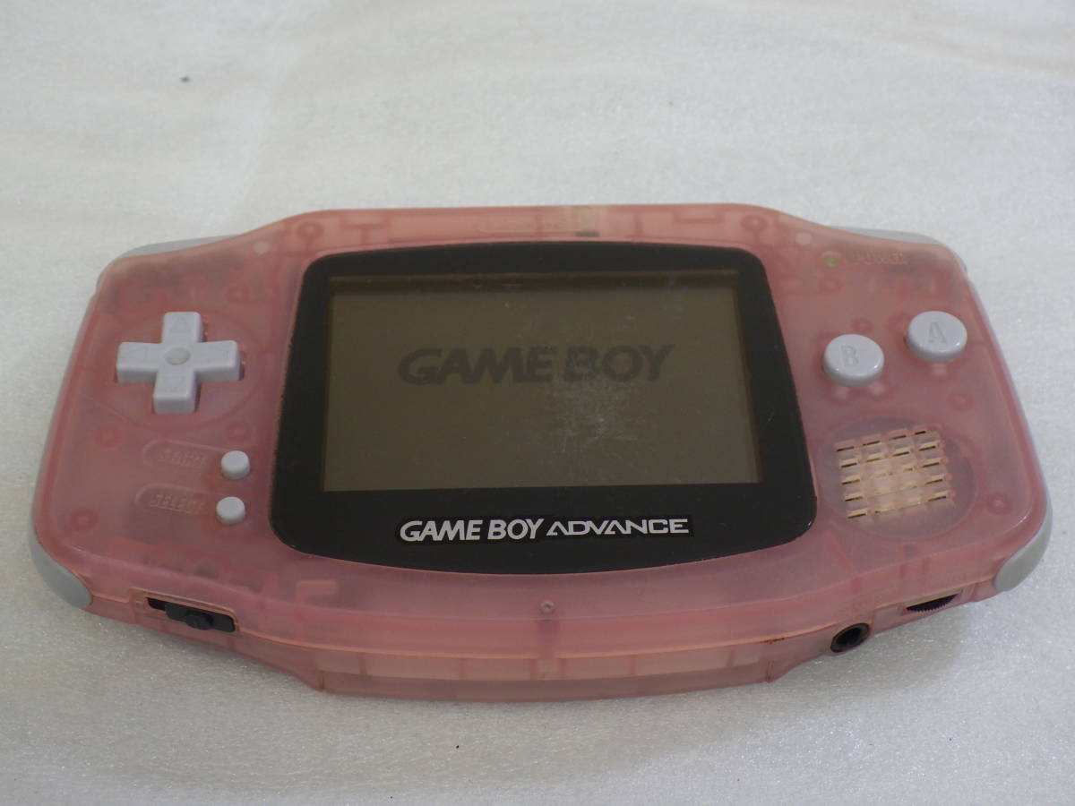 ゲームボーイアドバンス GAMEBOY ADVANCE AGB-001 ミルキーピンク 通電確認のみ#MM80280