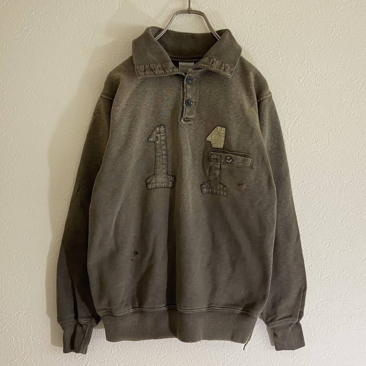 KAPITAL KOUNTRY ヴィンテージ ダメージ 加工 ハイネック スウェット 1 