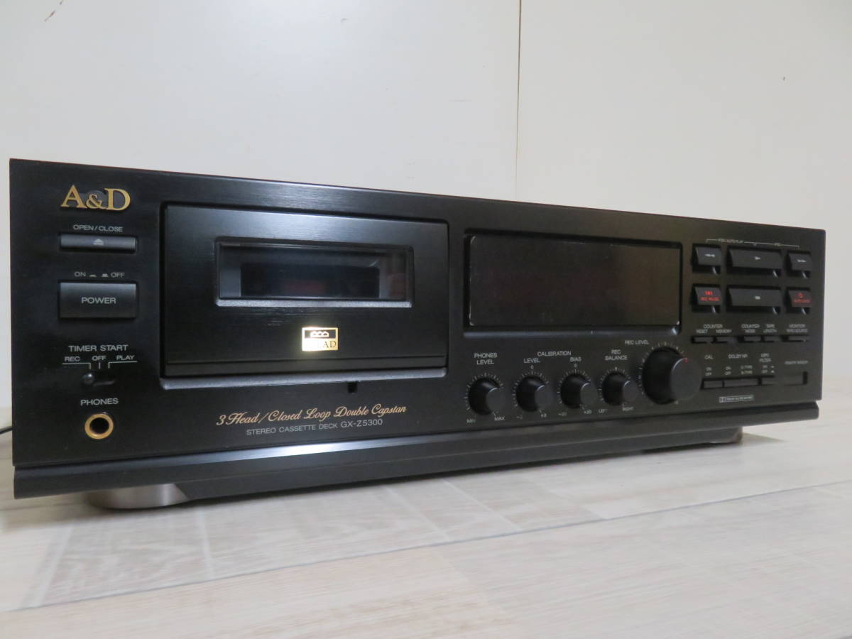 【完全動作】A&D GX-Z5300 3ヘッド/デュアルキャプスタン A&D 3HEADデュアルキャプスタンカセットデッキ GX-Z5300 A&D GX