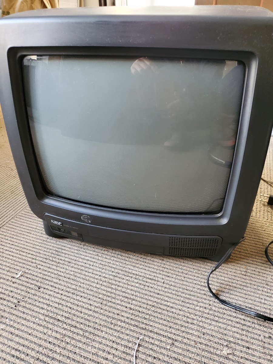 通電 ビデオ入力 確認済み！NEC 14型 ブラウン管 カラーテレビ C-14R27