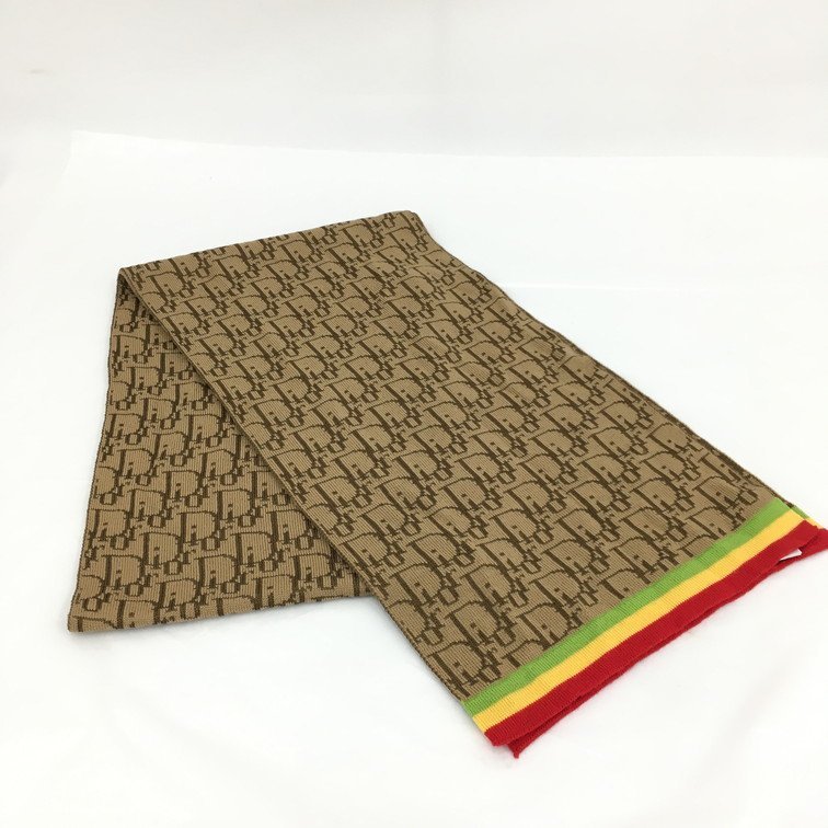 Christian Dior　ディオール　オブリーク　マフラー　ウール　レーヨン【BJBD2024】