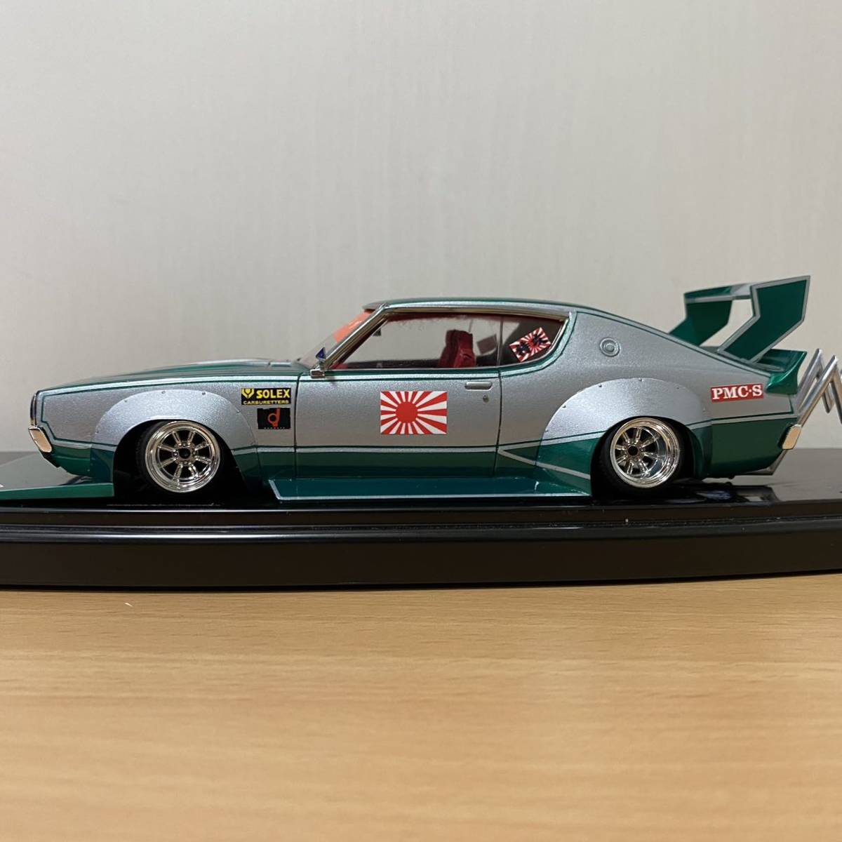 旧車 ジャパン4Dr 完成品 アオシマ1⁄24スカイラインジャパン街道