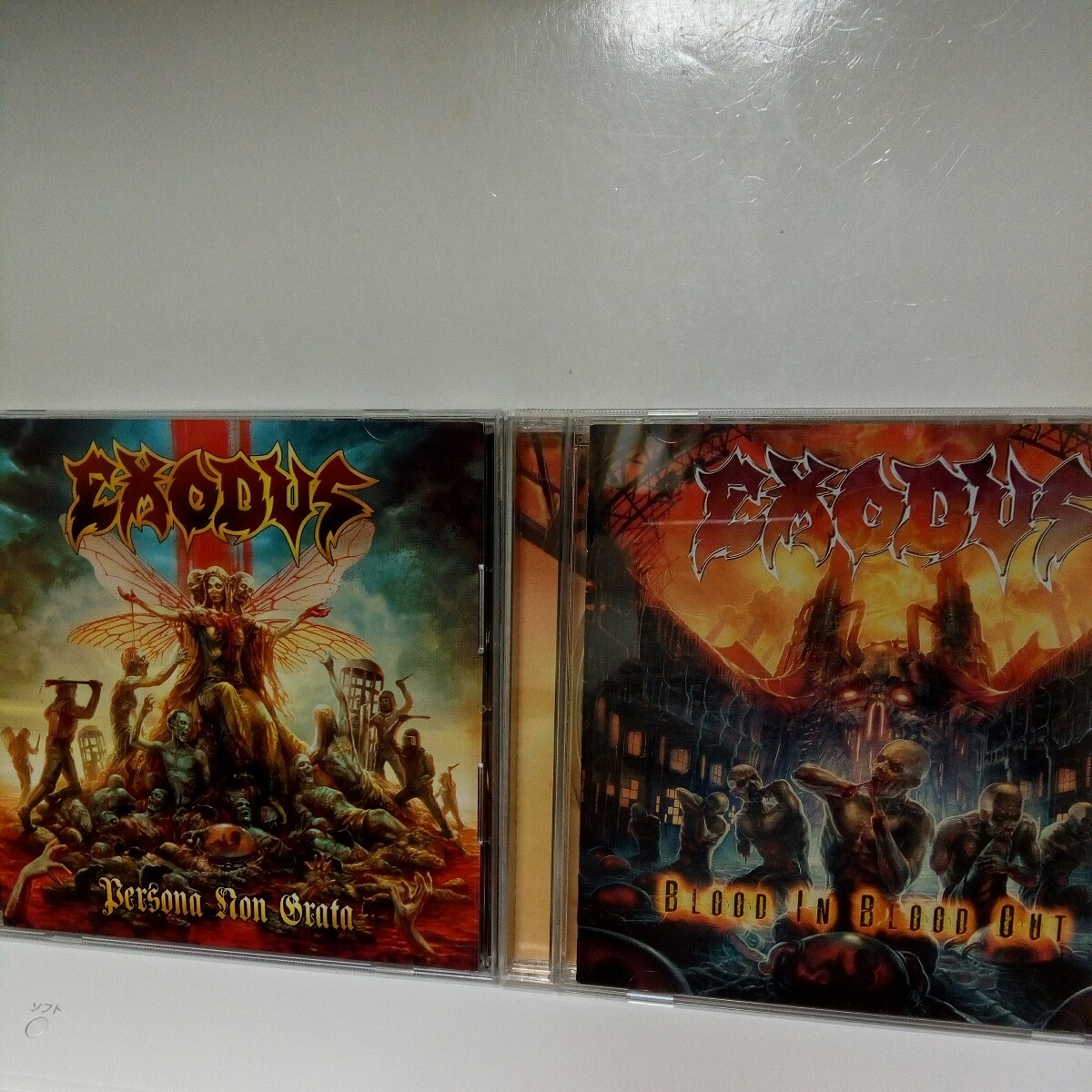 EXODUS「BLOO IN BLOOD OUT」「PERSONA NON GRATA」2枚セット