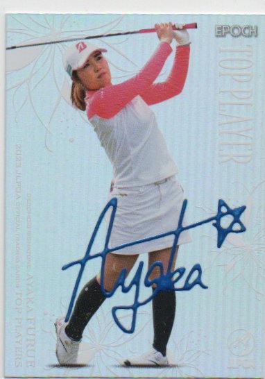 【古江彩佳】 2023 エポック JLPGA 女子ゴルフ TOP PLAYERS デコモリシグネチャー SP 青箔サイン /25 EPOCH