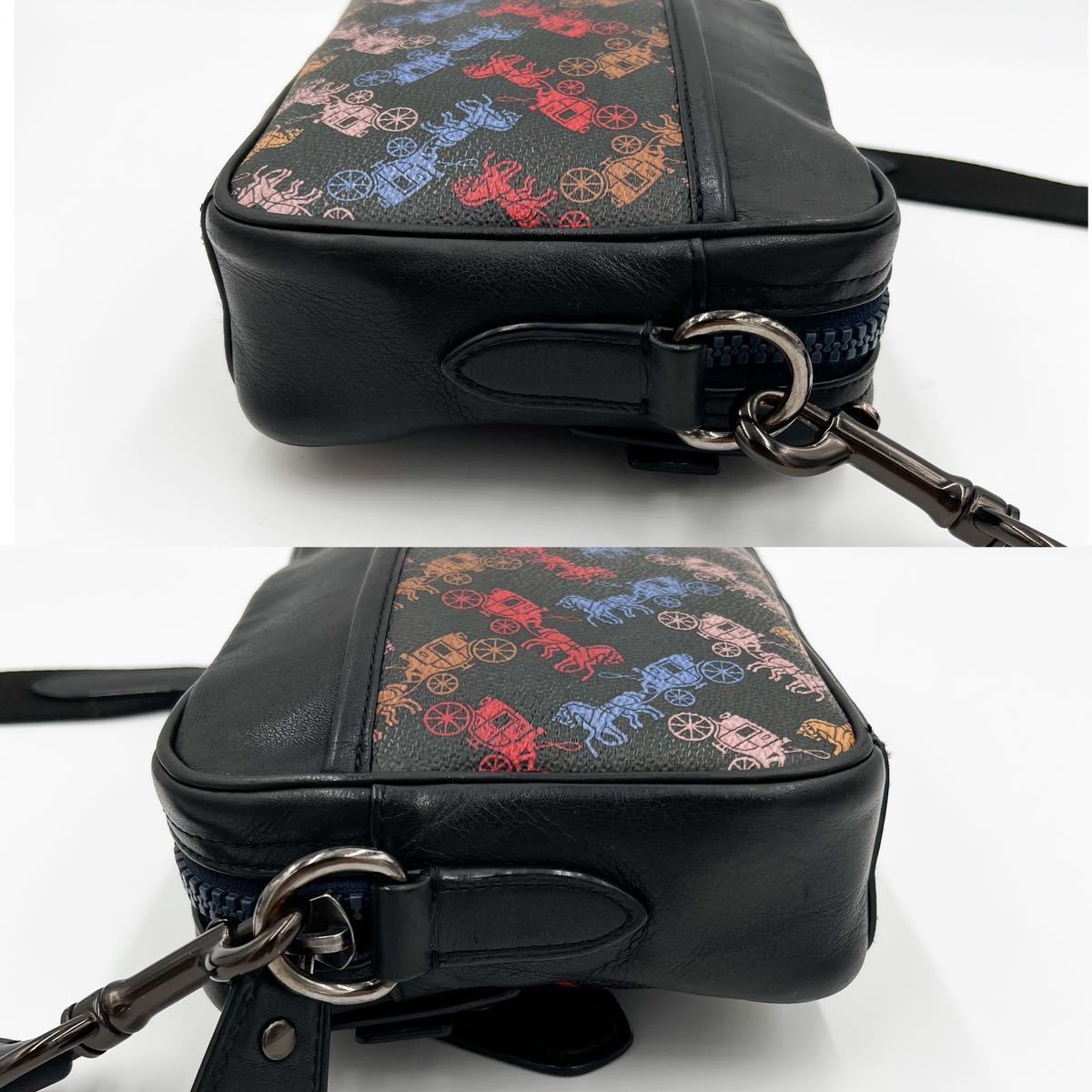 1円【極美品】COACH コーチ レアカラー 2way クロスボディ ショルダー 