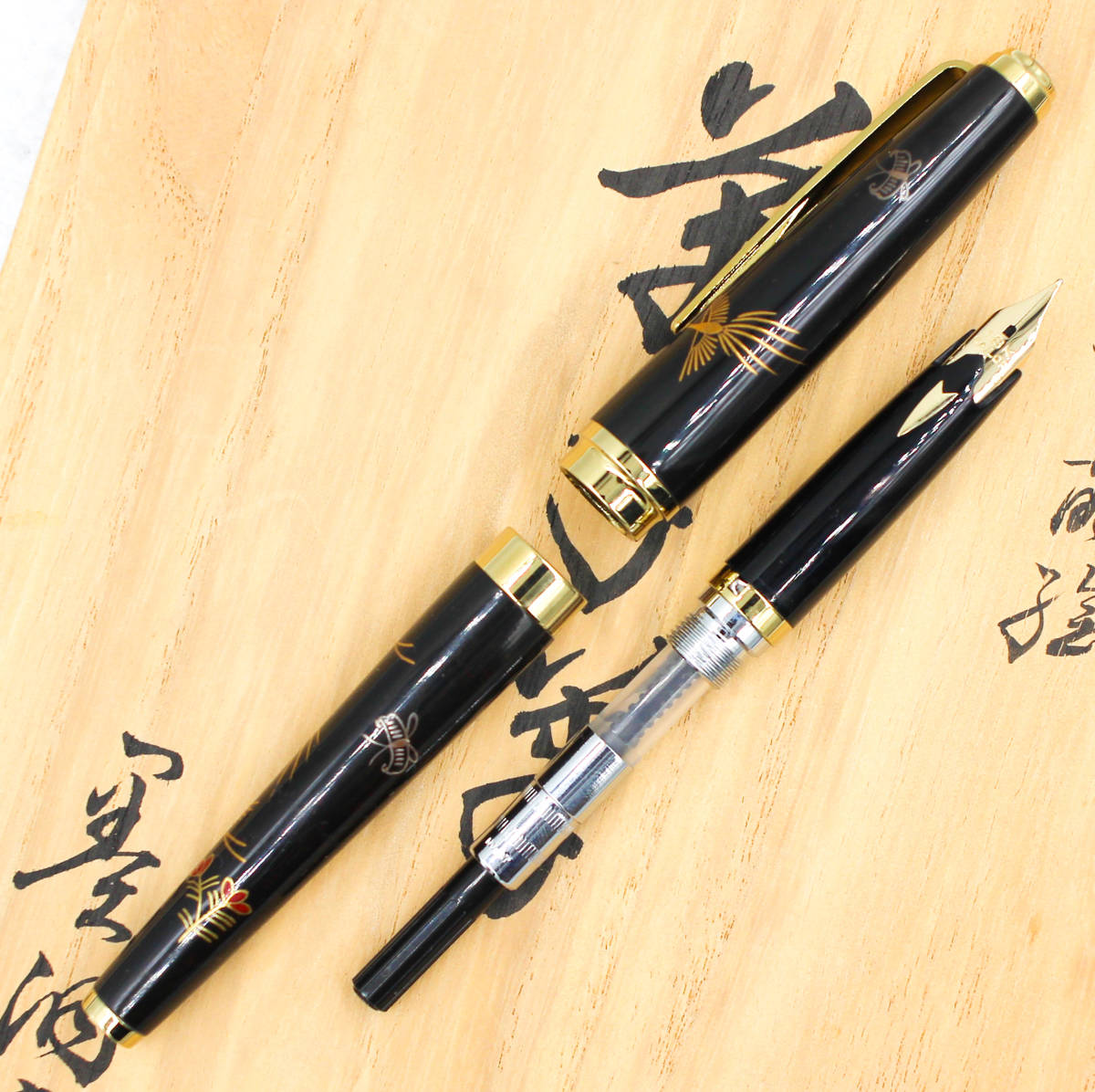 美品 初期型 セーラー 高級加賀金高蒔絵 大下香仙作 古代花鳥 世界の