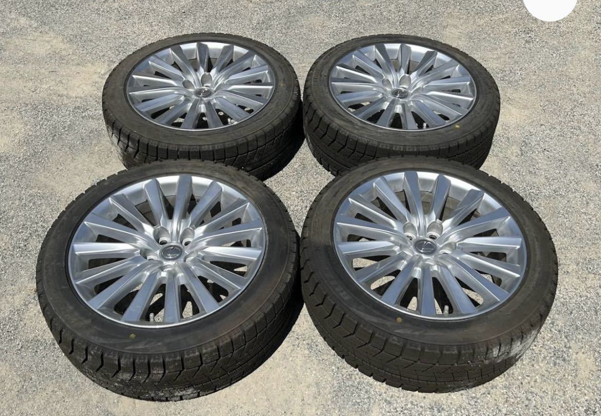 レクサスLS等に スタッドレス4本セット 245/45R19 8Jx19 ET35 PCD120 