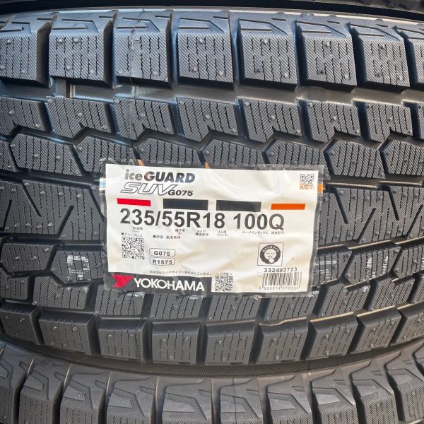 在庫有 即納 2023年製 ヨコハマ アイスガード SUV G075 235/55R18