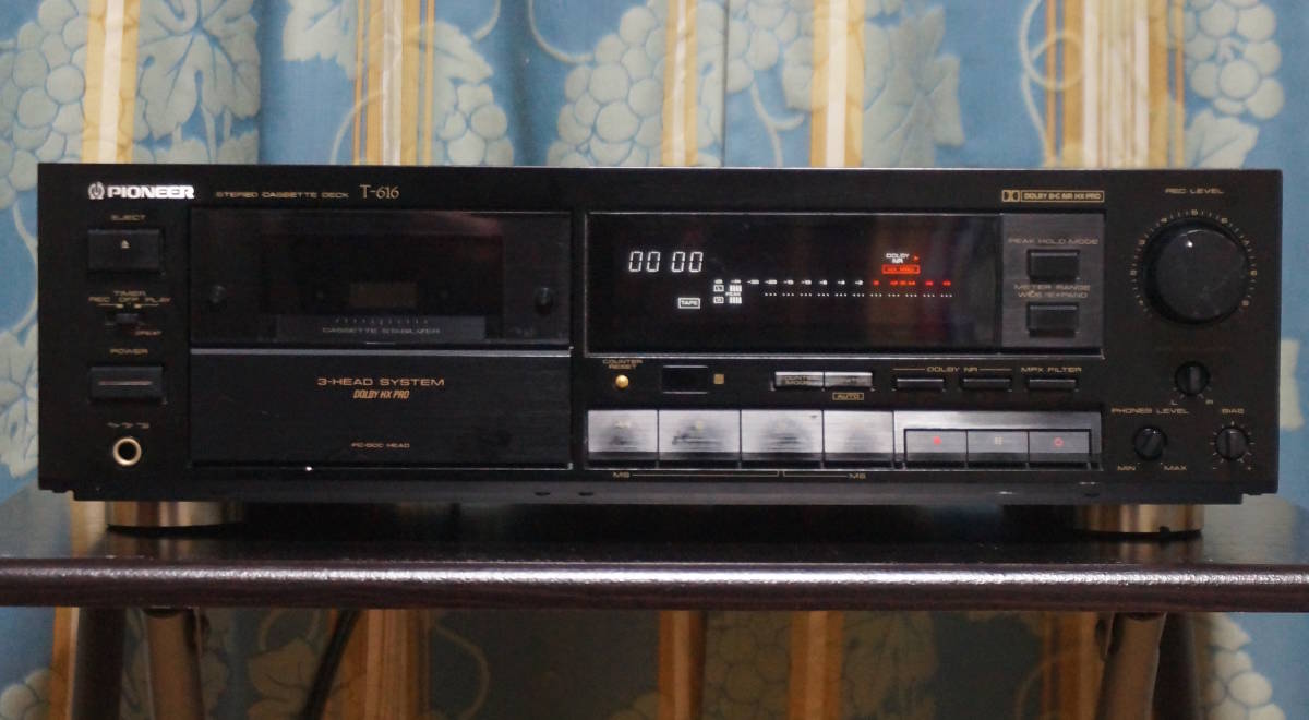 □ PIONEER ◎ T-616カセットデッキ ◎ 3ヘッド ◎ Dolby B・C / HX