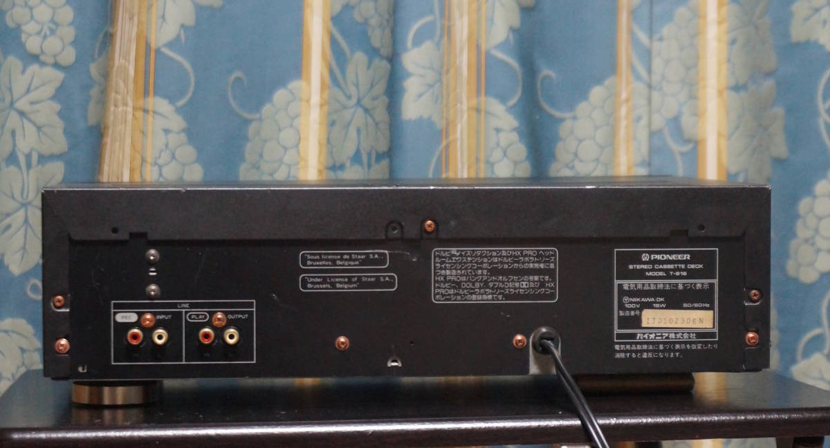 □ PIONEER ◎ T-616カセットデッキ ◎ 3ヘッド ◎ Dolby B・C / HX
