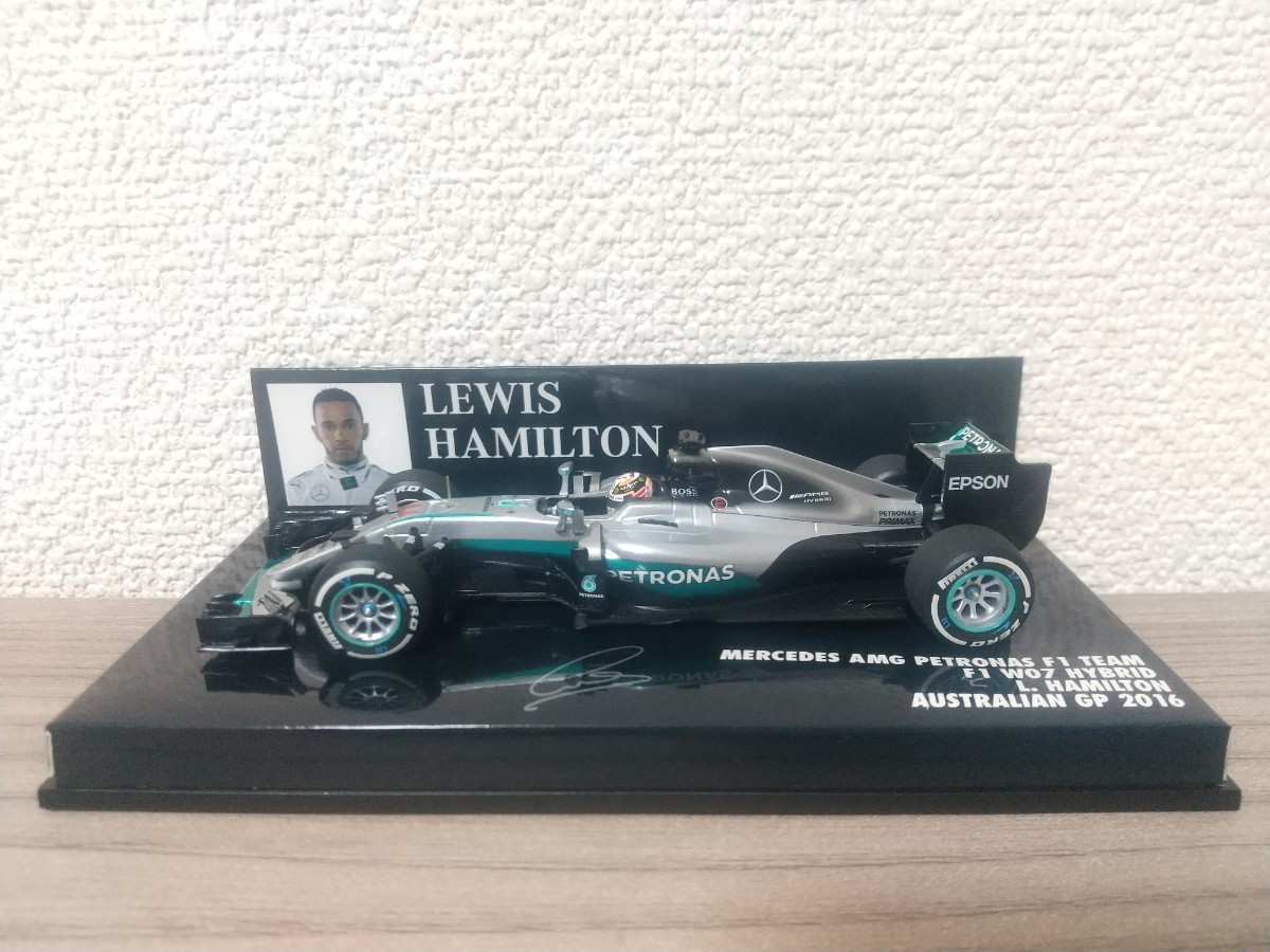 ミニチャンプス 1/43 メルセデス AMG W07 L・ハミルトン 2016