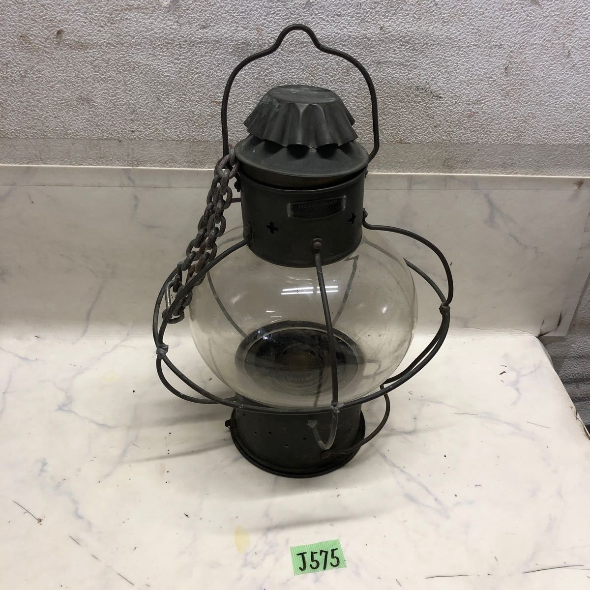 J575) 日本船燈 マリンランプ ボートランプ 石油ランプ BOAT LAMP 真鍮