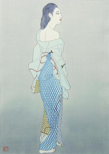 加山又造 素描 真作 WISH 加山又造 干網 木版画 8号大 証明
