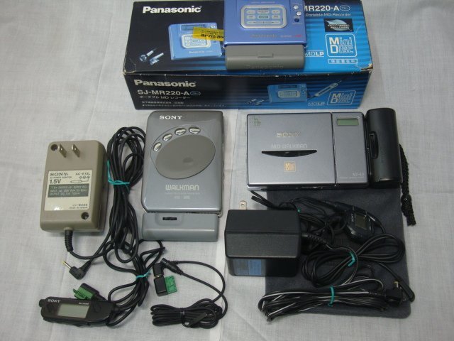 ★i☆☆【ジャンク】SONY　MZ-E3　WM-EX909　パナソニックSJ-MR220　３点