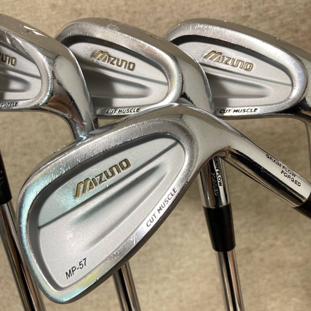 MIZUNO　ミズノ　MP-57　CUT MUSCLE　カットマッスル　スチールシャフト　N.S.PRO950GH　Flex-S　5.7.8.9.P　5本セット