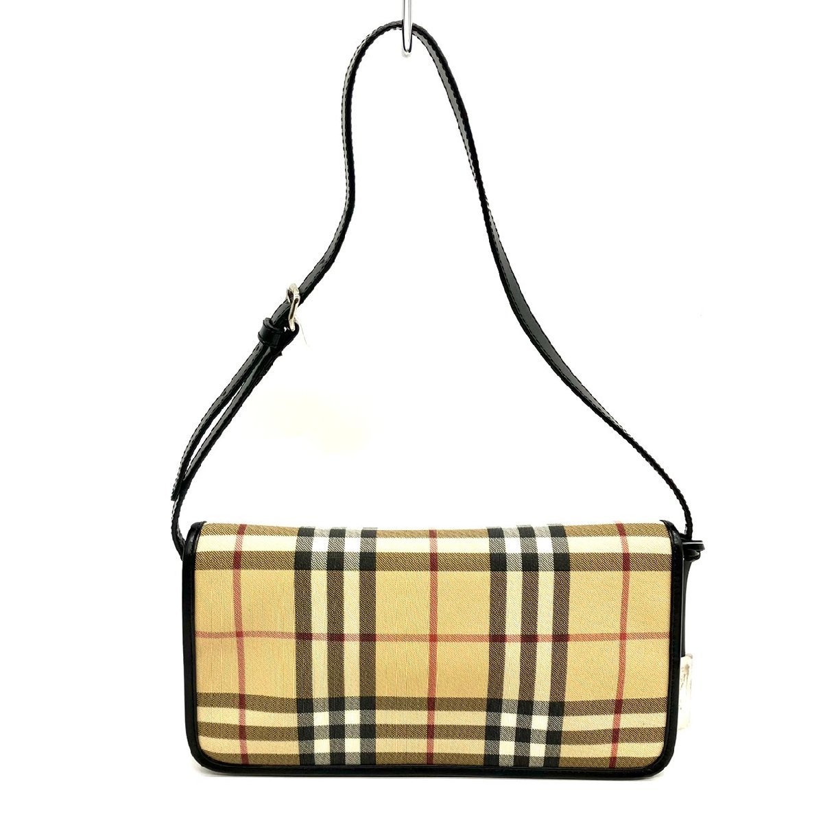 美品 BURBERRY バーバリー ロンドン ショルダーバッグ ノバチェック 