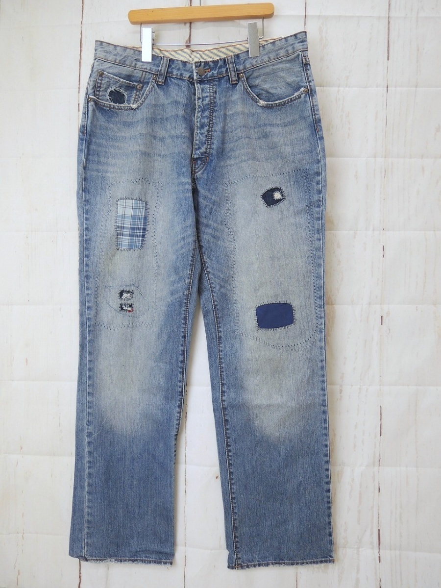 POLO RALPH LAUREN ポロ ラルフローレン ダメージジーンズ 34/32 PP-RL-LM3150 綿100% 中国製