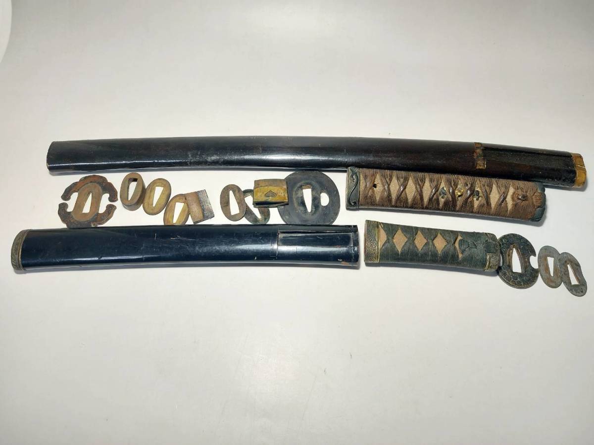 【限定SALE，お買い得】 刀装具 刀 短刀 鍔 抦 縁頭 目貫 鞘 ハバキ ツバ ツカ フチガシラ メヌキ(鍔、刀装具)｜売買されたオークション情報、yahooの商品情報をアーカイブ公開 - オークファン 鍔、刀装具
