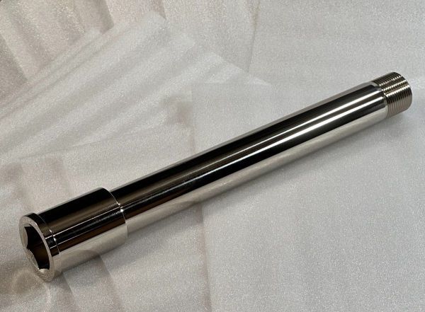 クロモリ製 ZRX1200R ZRX1200S アクスルシャフト フロント ZZR1200