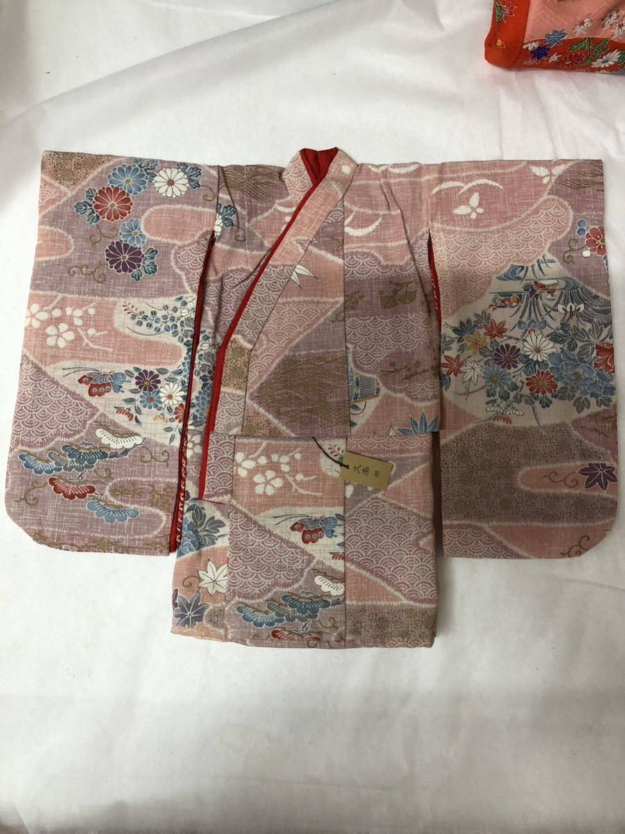 久楽朋　工房朋　市松人形 振袖 正絹　着物　