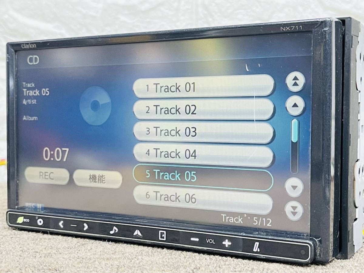 メモリーナビ クラリオン NX711 TV ☆30日間保証☆地図2024年トヨタ純正 NSZT 【地図2011年】Clarion メモリーナビ NX711★CD/DVDビデオ/Bluetooth★動作品