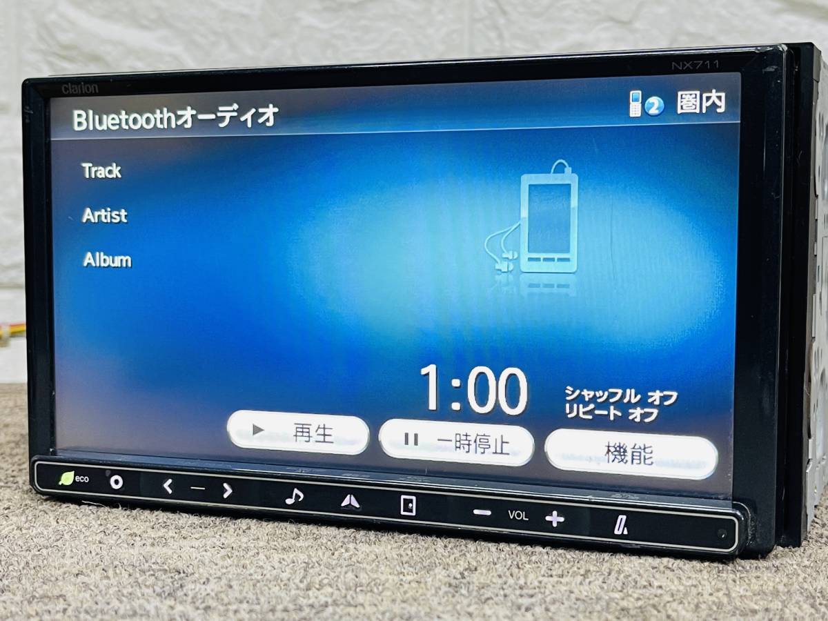 メモリーナビ クラリオン NX711 TV ☆30日間保証☆地図2024年トヨタ純正 NSZT 【地図2011年】Clarion メモリーナビ NX711★CD/DVDビデオ/Bluetooth★動作品