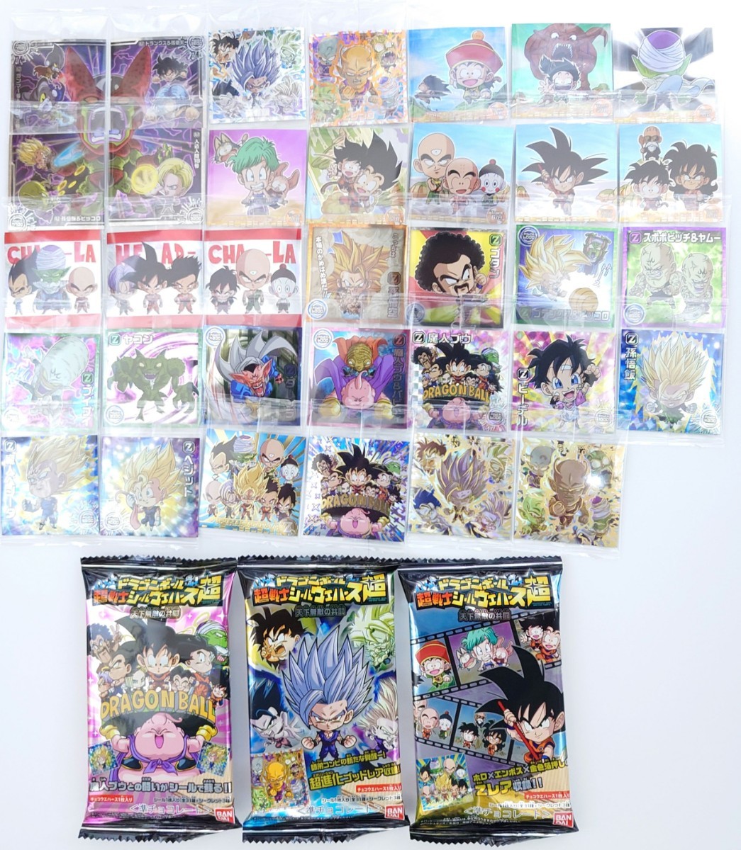 本物保証，大人気 ドラゴンボール 超戦士シールウエハース 超 にふぉるめーしょん 天下無敵の共闘 全34種 フルコンプ 袋 箱付(食玩、おまけ)｜売買されたオークション情報、yahooの商品情報をアーカイブ公開 - その他