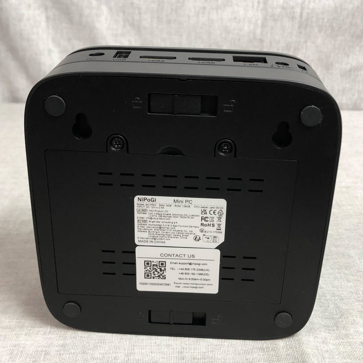 NiPoGi AK1PRO mini pc Windows 11 PRO Celeron N5105 8GB/128GB