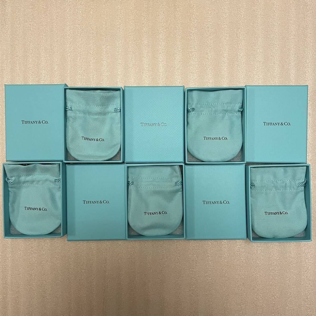 未使用・現行品】ティファニー 空箱 巾着 5セット 箱 アクセサリー