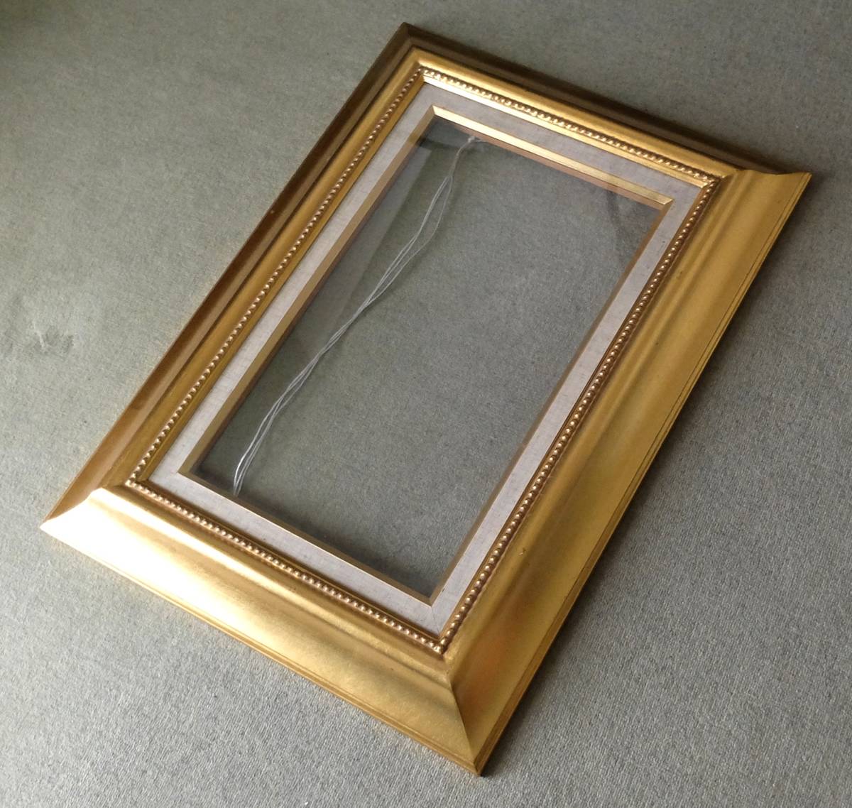 額縁 金色 サイズ M6号 油絵用 アンティーク ゴールド