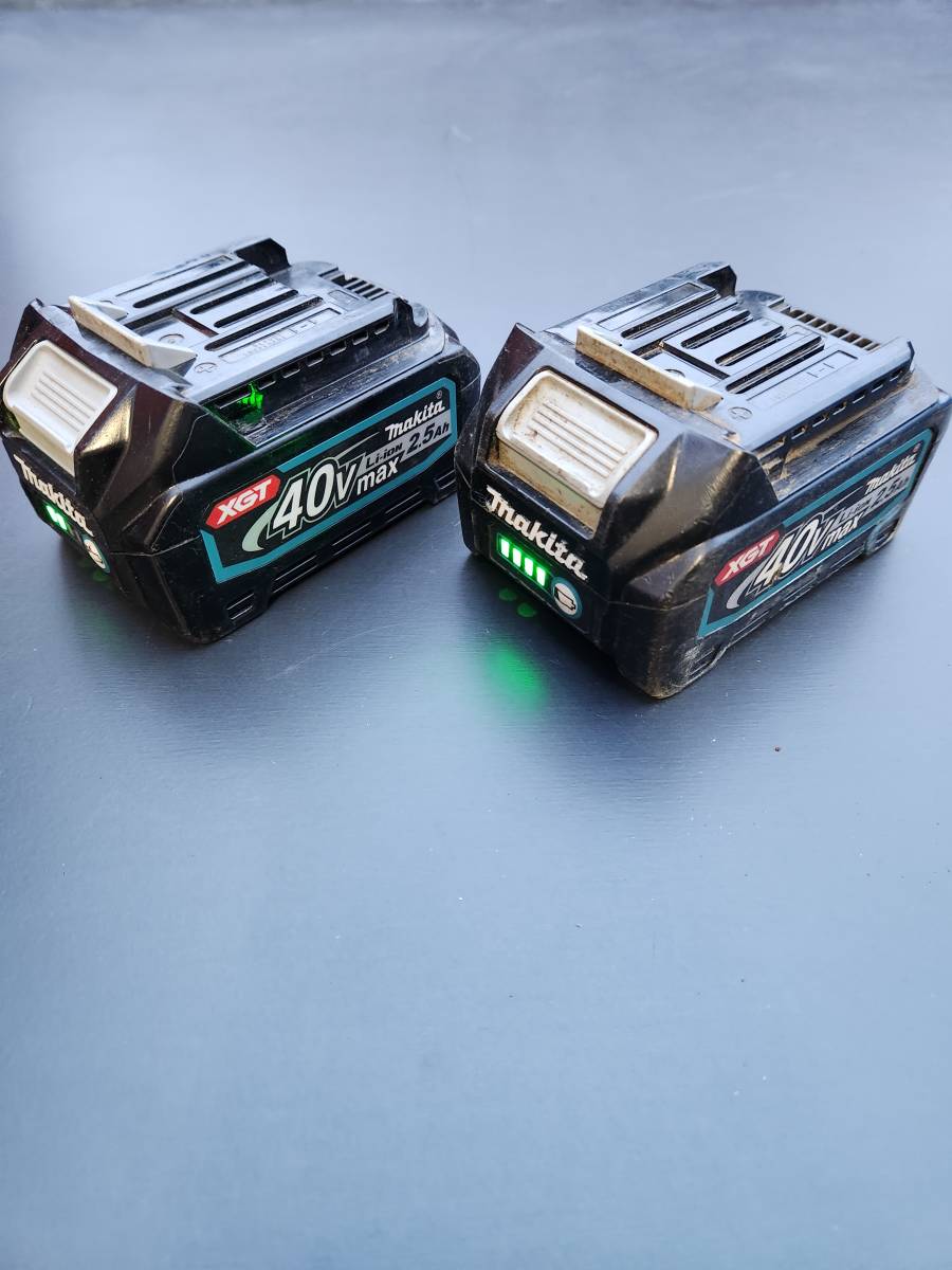 マキタ　純正リチウムイオンバッテリー　 BL4025 【ジャンク】40V2.5Ah×2個　E①