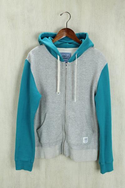 Mr.GENTLEMAN◆ジップパーカー/S/コットン/GRY