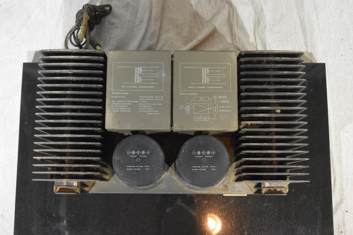 DIATONE DA-A15 + DA-M10 パワーアンプ 通電確認 最安値，送料無料】 DIATONE ダイアトーン DA-A10 パワーアンプ 【現状