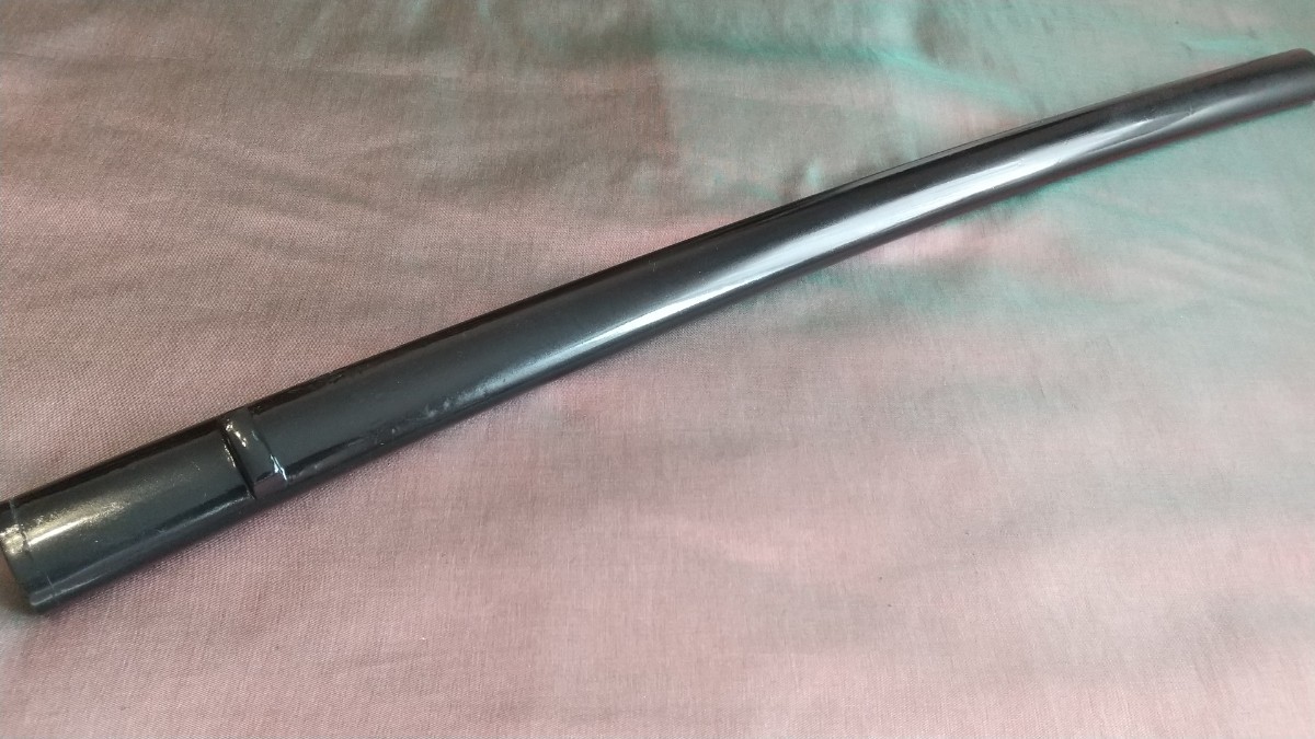 【反り浅】鞘 黒鞘 大刀 打刀 日本刀 刀剣 刀装具 拵え 居合 武具 栗形 