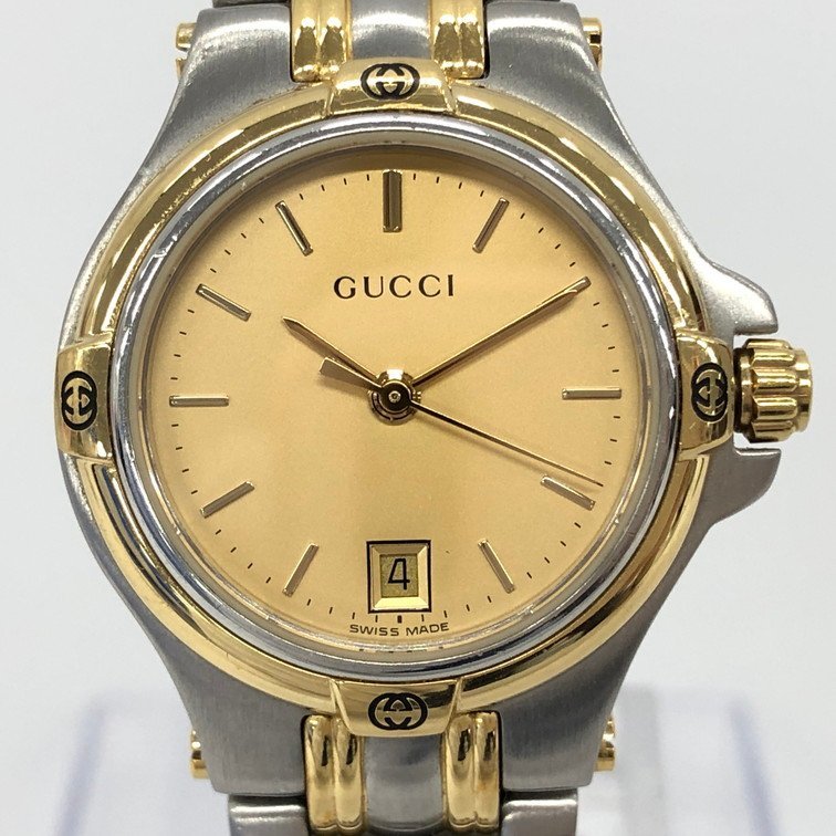GUCCI グッチ 腕時計 9040L 10663419 GP/SS 【BKAC4065】