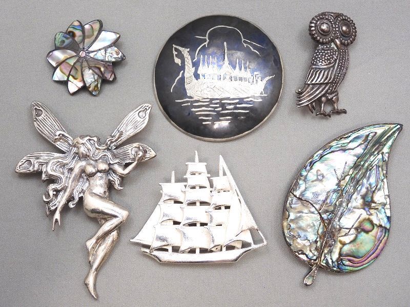 安い，送料無料 IGM など シルバー925 / SILVER 835 船/妖精モチーフetc ブローチ/アクセサリーセット 総重量60.3g 5104y1(シルバー)｜売買されたオークション情報、yahooの商品情報をアーカイブ公開 - オークファン シルバー