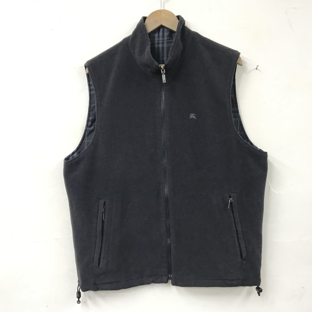 N897-N◇良品◇ BURBERRY GOLF バーバリー ゴルフ フリースベスト